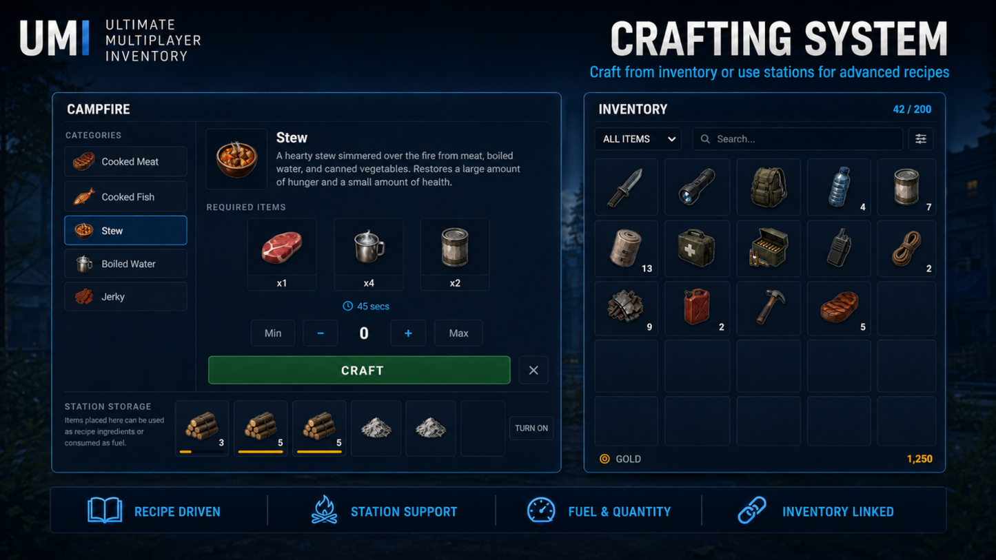 Ultimate Multiplayer Inventory Framework (UMI)